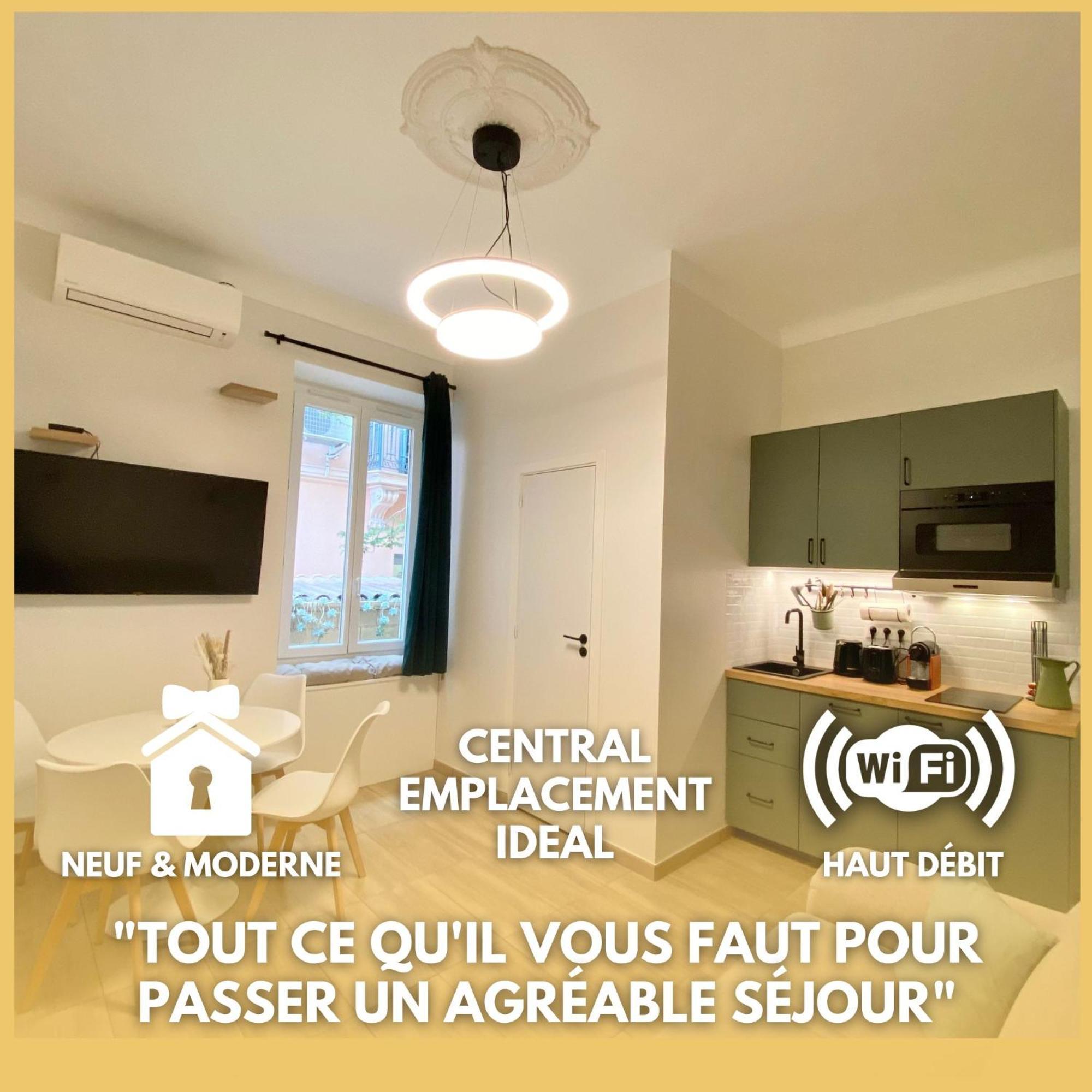Appartements Neuf - Frontiere De Monaco - Clim - Wifi Cap-d'Ail Εξωτερικό φωτογραφία